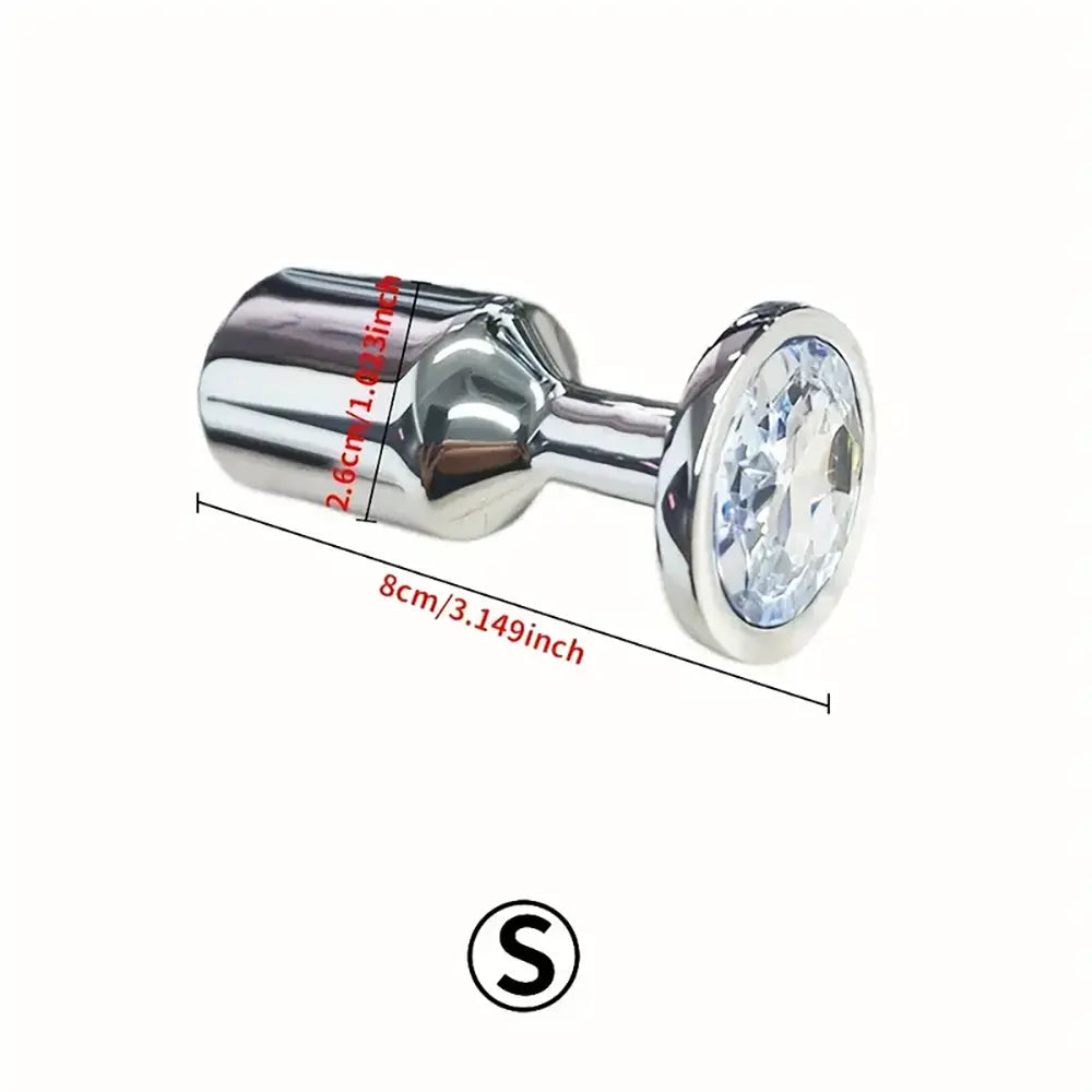 Drill Sex Stainless Steel Gravity Anal Plug Anal Stimulation Masturbation