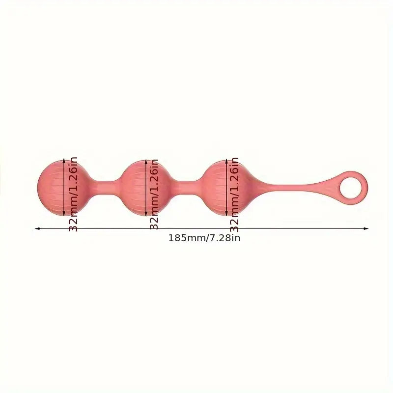 3-Piece Set Vibrating Spherical Toy For Anal Plug Stimulation Suitable Toy
