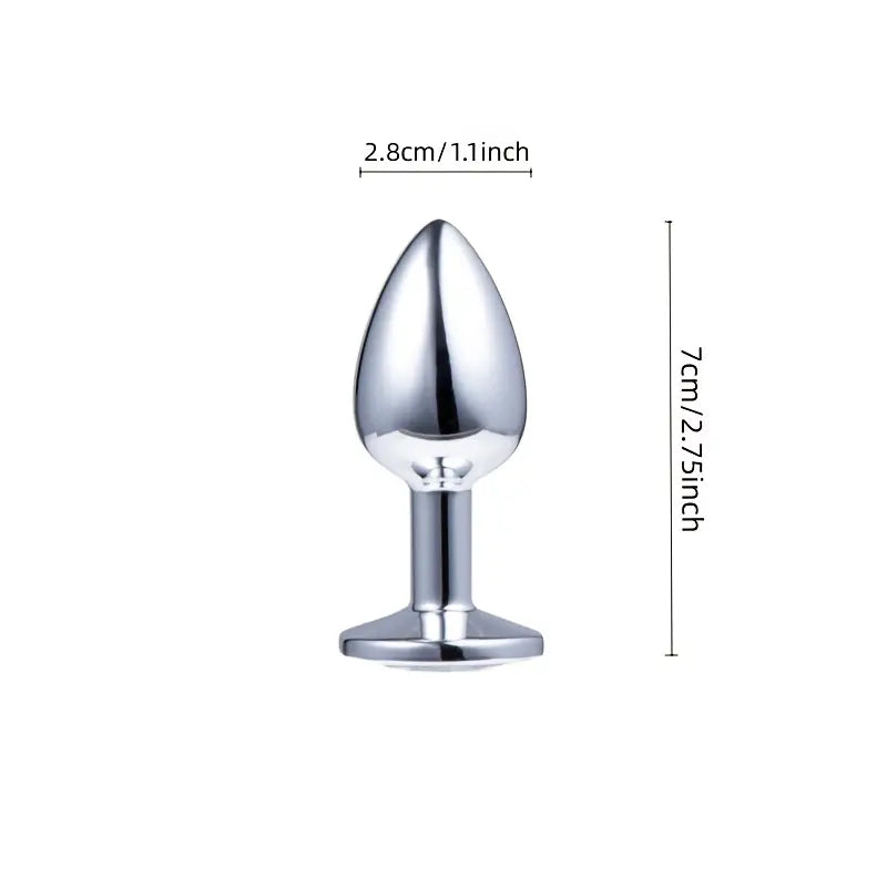 Small Size Multiple Colors Round Smooth Heart-Shaped Butt Plug