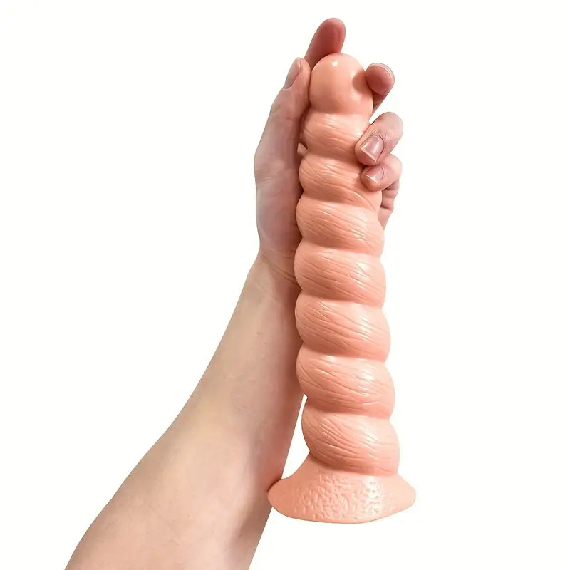 PVC Waterproof Non-Latex Anal Plug Vaginal Penetrator With Beads