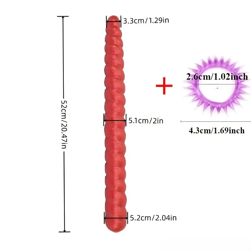 Extra Large Ribbed Anal Plug Deep Insert For Men Women Intimate Play