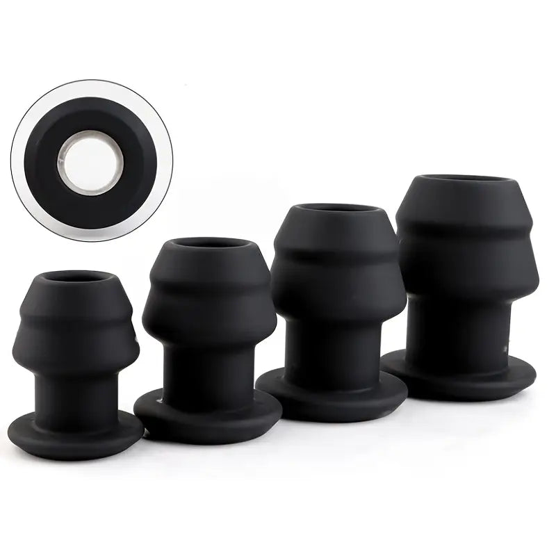 Silicone Hollow Anal Dilator Enema Butt Plug Hollow Prostate Massage Dilator