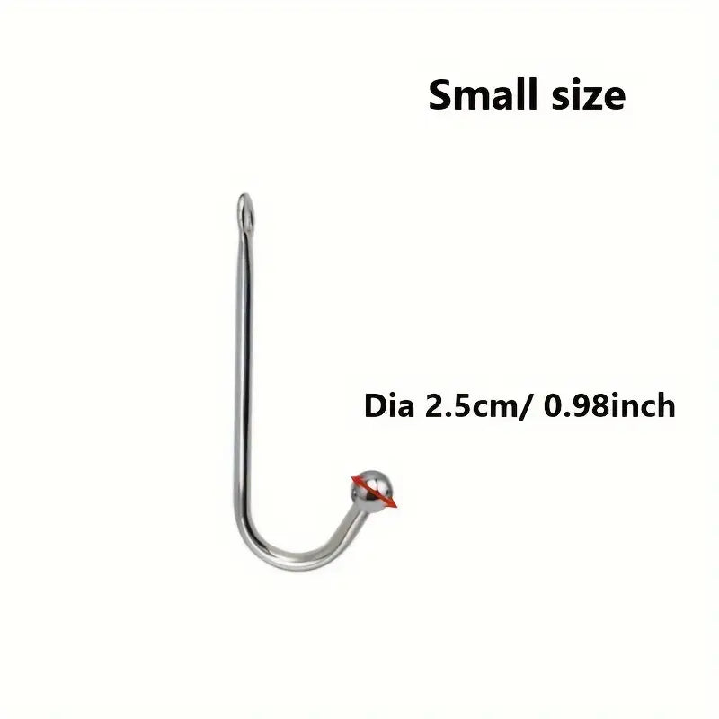 Metal Anal Hook Small Medium Large 3 Balls Head Butt Plug Hook Dilator