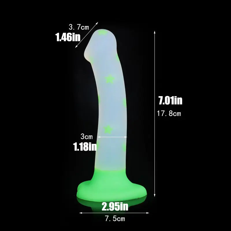 Luminous Liquid Silicone Anal Plug Tentacle Design Prostate Massager