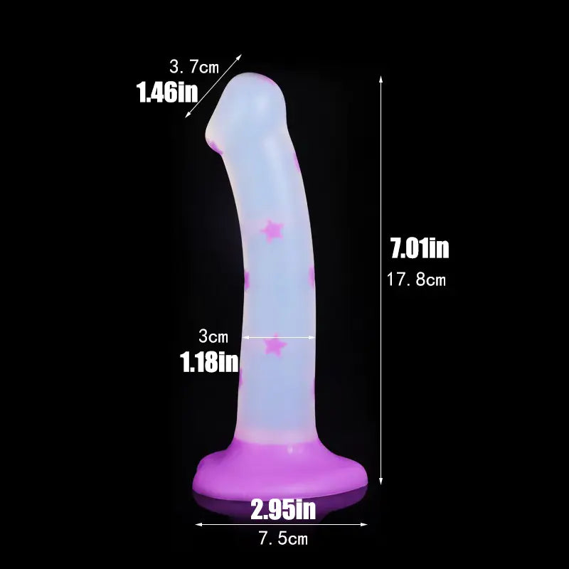 Luminous Liquid Silicone Anal Plug Tentacle Design Prostate Massager