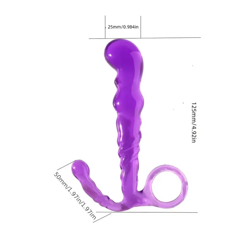 TPE Pull Bead Anal Plug Solid Color Female Sex Anal Plug For Dry Clean