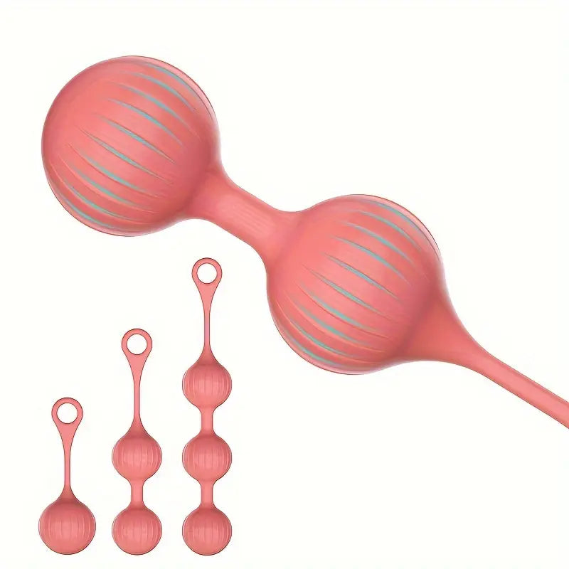 3-Piece Set Vibrating Spherical Toy For Anal Plug Stimulation Suitable Toy