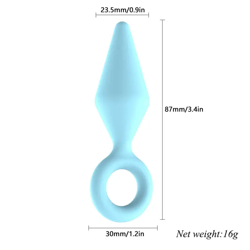 Unisex Dart Shape Silicone Butt Plug BDSM Games Flirting Adult Toy