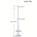 Crystal Butt Plug With Four Sizes PE Material With Engraved Scale Design