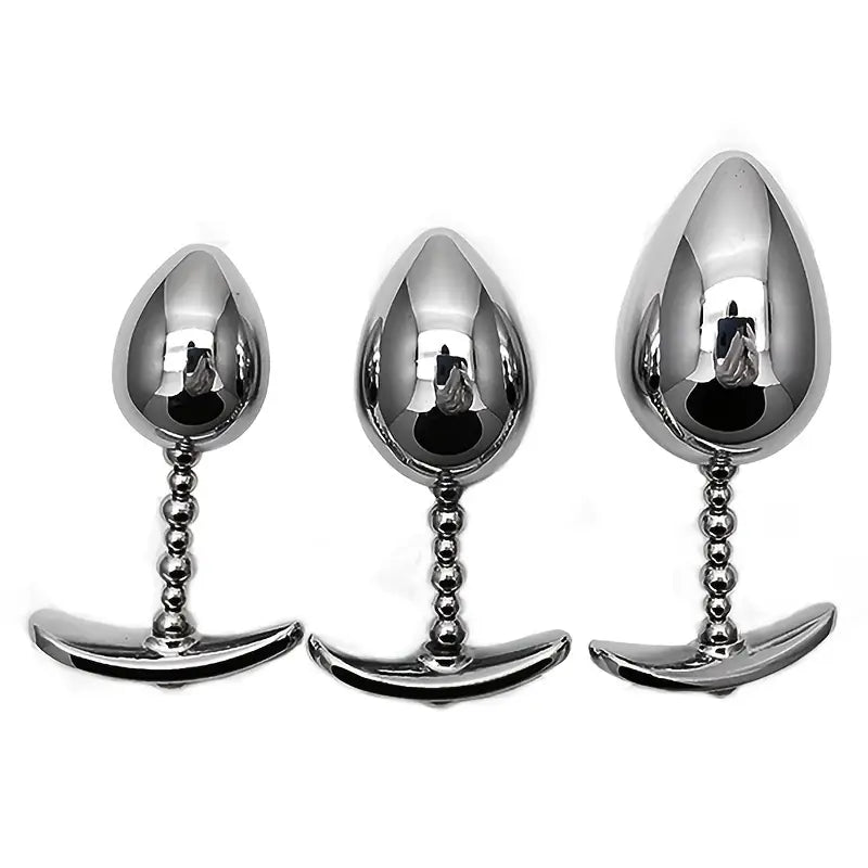 Metal BDSM Stainless Steel Butt Plug Chastity Anal Expansion Tool