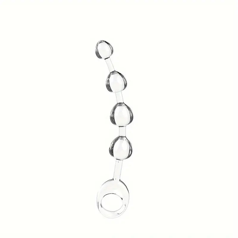 G-spot Crystal Four Pull Beads Anal Plug For Men Stimulating Anal Plug