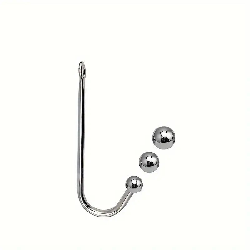 Metal Anal Hook Small Medium Large 3 Balls Head Butt Plug Hook Dilator