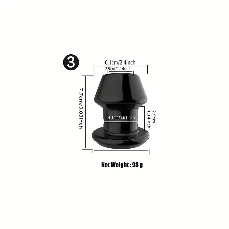 Hollow Anal Dilator Enema Silicone Hollow Prostate Massage Ana Dilator