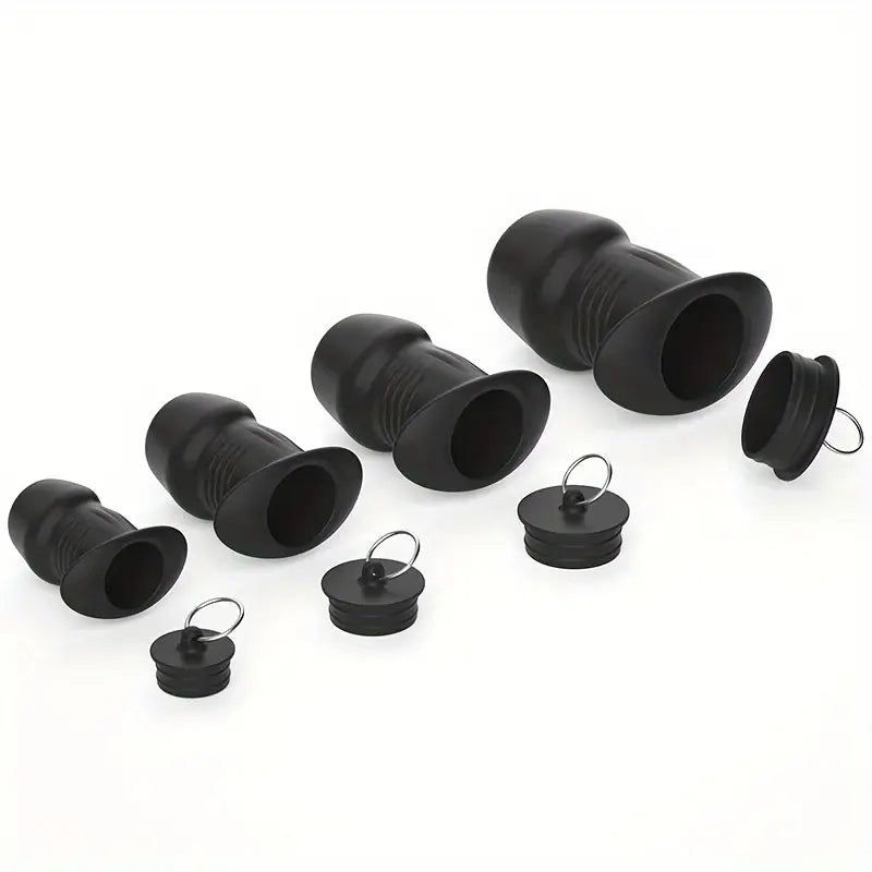 Adult Silicone Hollow Anus Plug Set Waterproof Suitable For Both Men