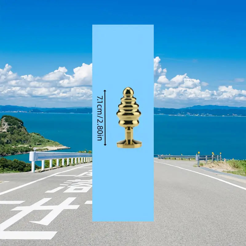 Metallic Anal Beads Threaded Rear Anal Sex Toy Wearable Metal Butt Plug