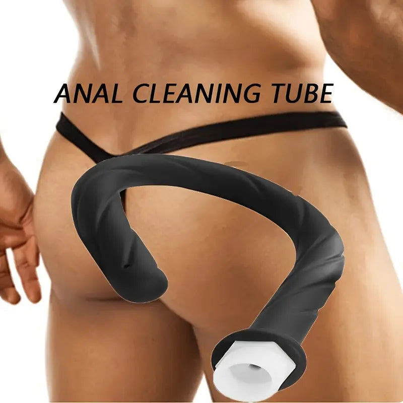 4-Hole Silicone Enema Syringe Anal Shower Cleaning Head Douche Nozzle