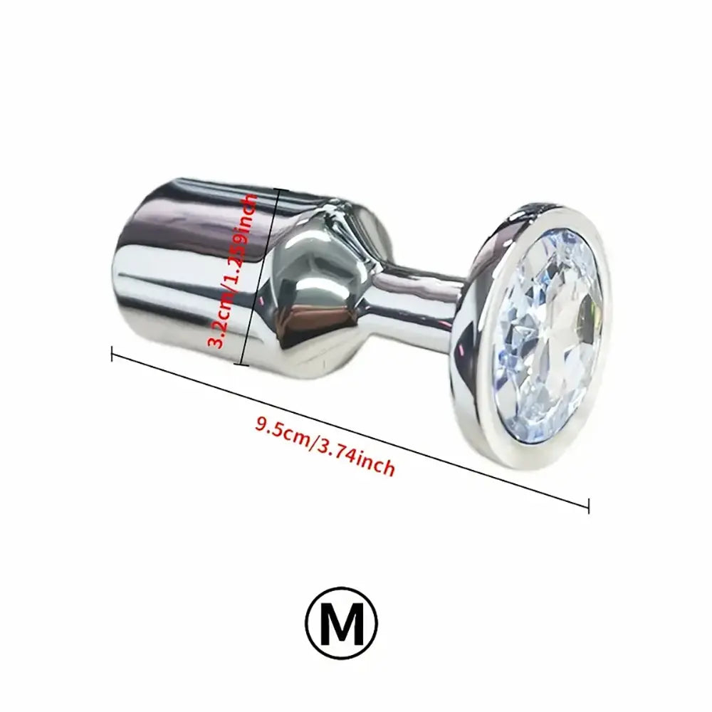 Drill Sex Stainless Steel Gravity Anal Plug Anal Stimulation Masturbation