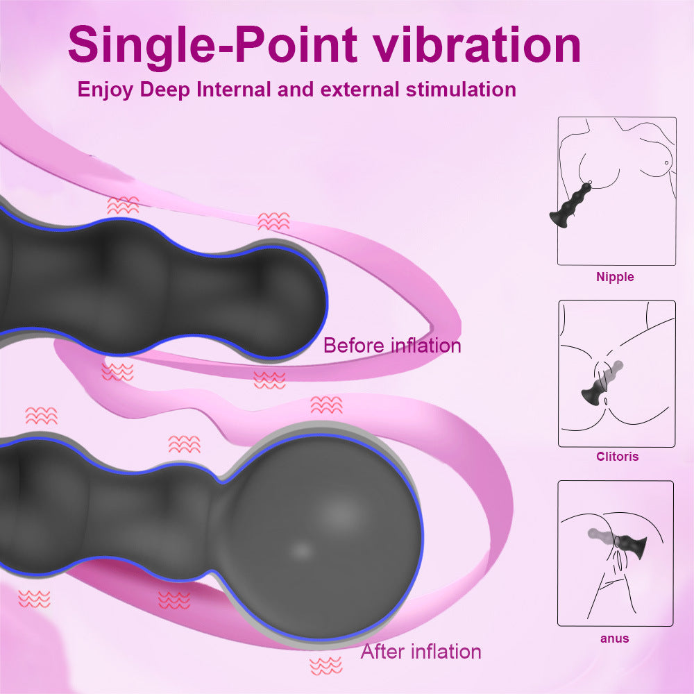 Butt Plug Prostate Massager Silicone 10 Vibration Modes Anal Sex Toy