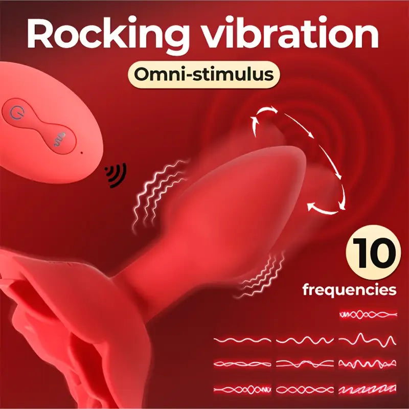 Rose Fairy Twisted Anal Stopper Wireless Vibration Prostate Massager