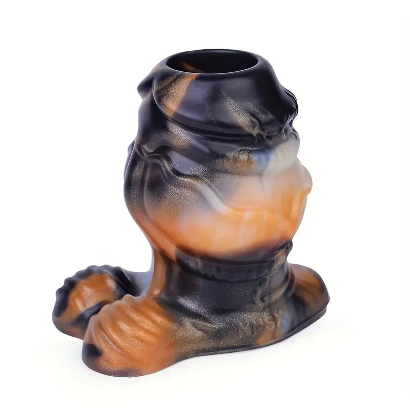 Soft Silicone Colorful Special-Shaped Hollow Peek Anal Plug For Games