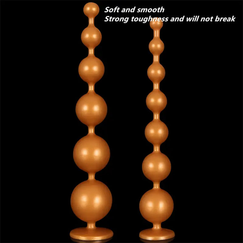 Silicone Bead Anal Plug Long Butt Plug For Dilation Big Ball Beads For Adults