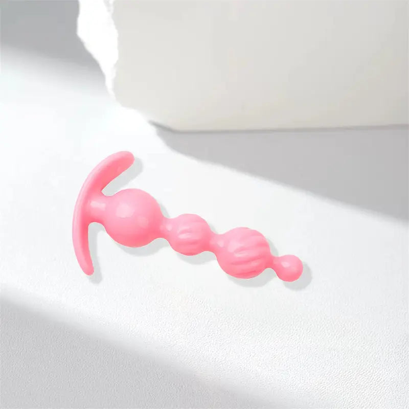 Plastic Butt Plug Anal Trainer G-spot Prostate Stimulators With Pull Handles