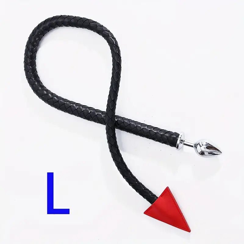 BDSM Whip Compilation Tail With Anal Plug Set Adult Sex Game Whip