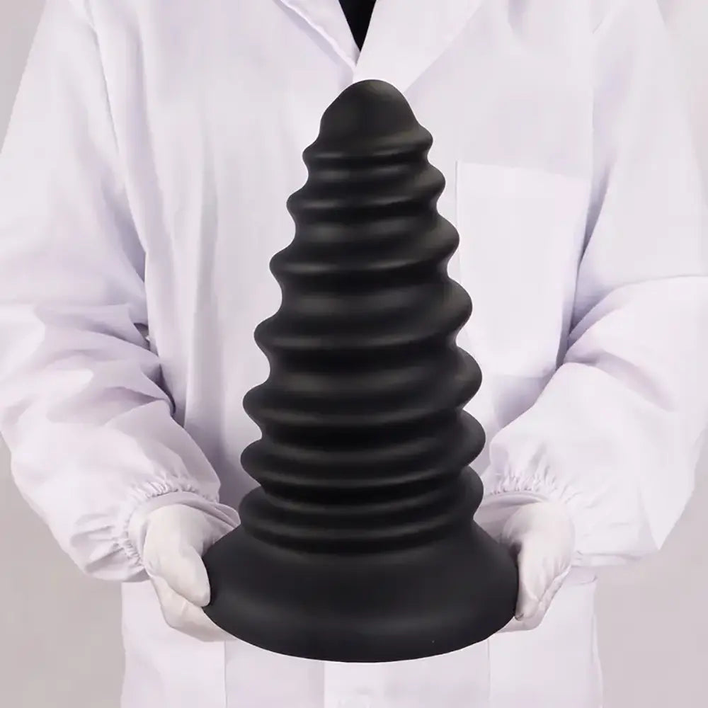 PVC Threaded Screw Anal Plug Large Novelty Fun Backdoor Anus Plug