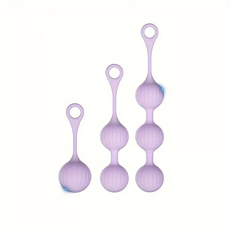 3-Piece Set Vibrating Spherical Toy For Anal Plug Stimulation Suitable Toy