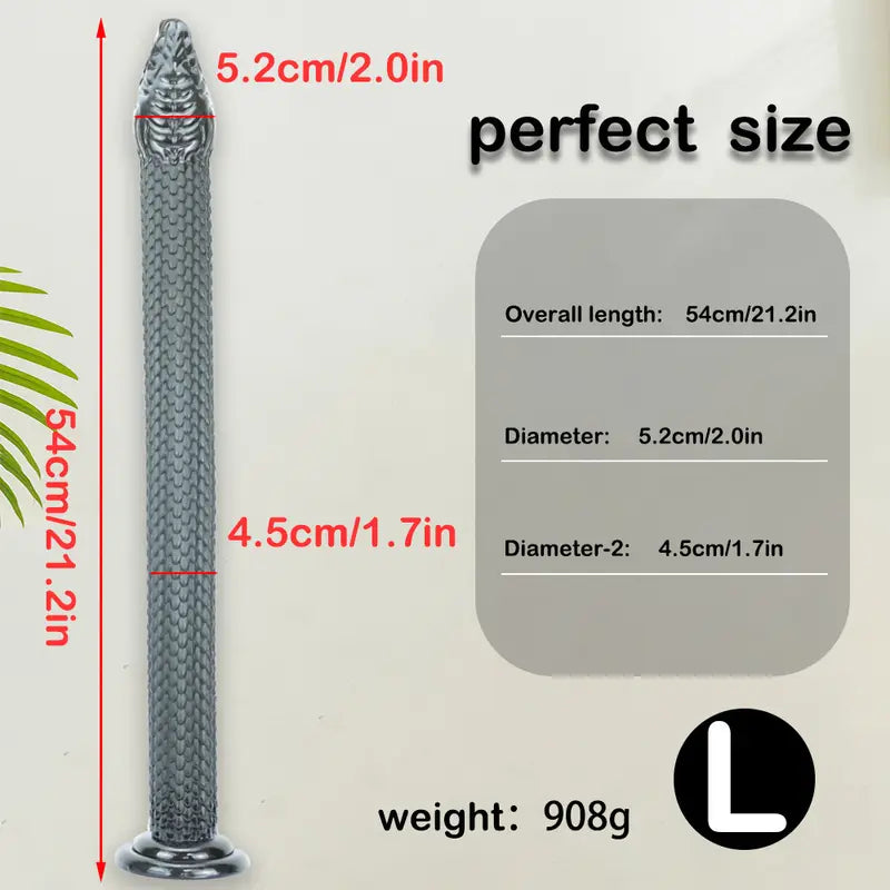 Special-shaped Snake Head Anal Plug Scales Stimulation Anal Expander