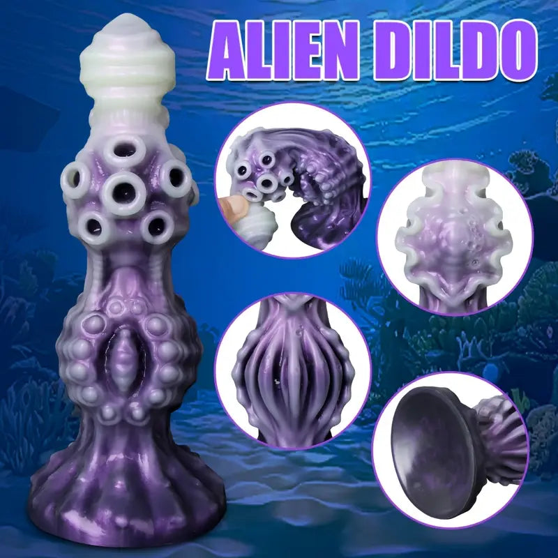 Alien Silicone Monster Dildo With Raised Points Non-Electric Intimate Toy