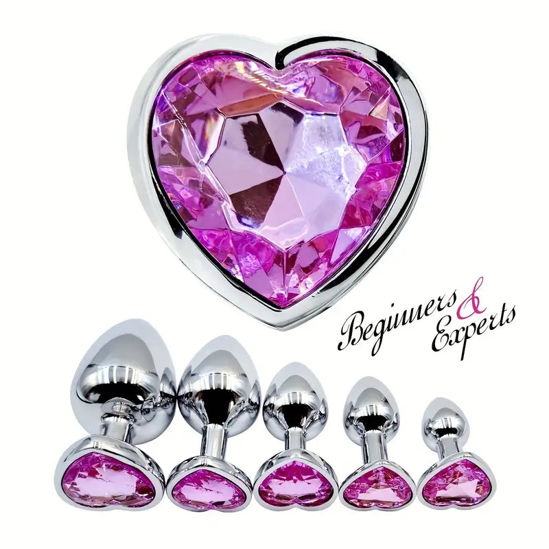 Metal Anal Plug Jewelry Base For Beginner To Expert 5 Size Butt Plug