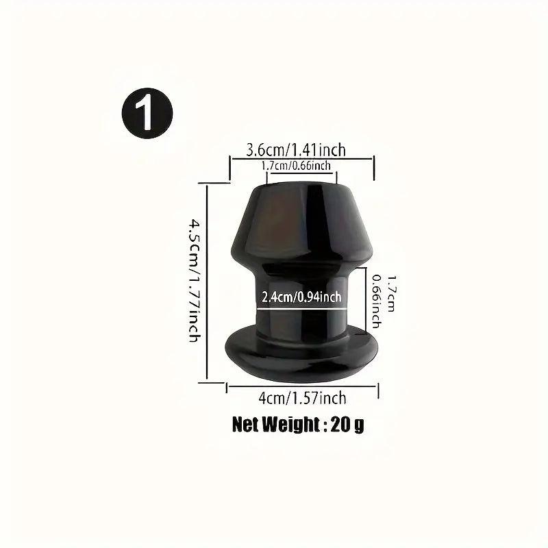 Hollow Anal Dilator Enema Silicone Hollow Prostate Massage Ana Dilator