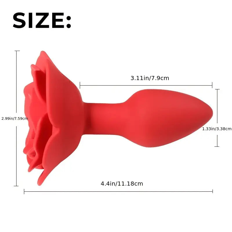 Rose Fairy Twisted Anal Stopper Wireless Vibration Prostate Massager