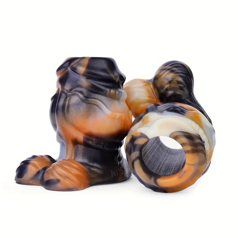 Soft Silicone Colorful Special-Shaped Hollow Peek Anal Plug For Games