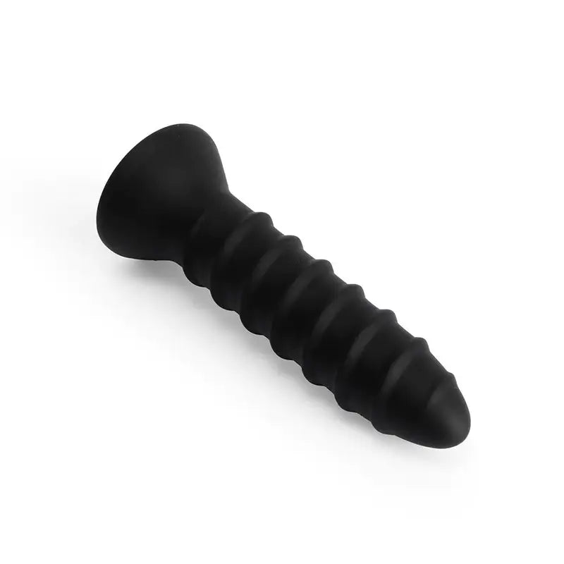 Silicone Anal Dildo 10 Vibrating Nail Shape Butt Plug With Screw Thread
