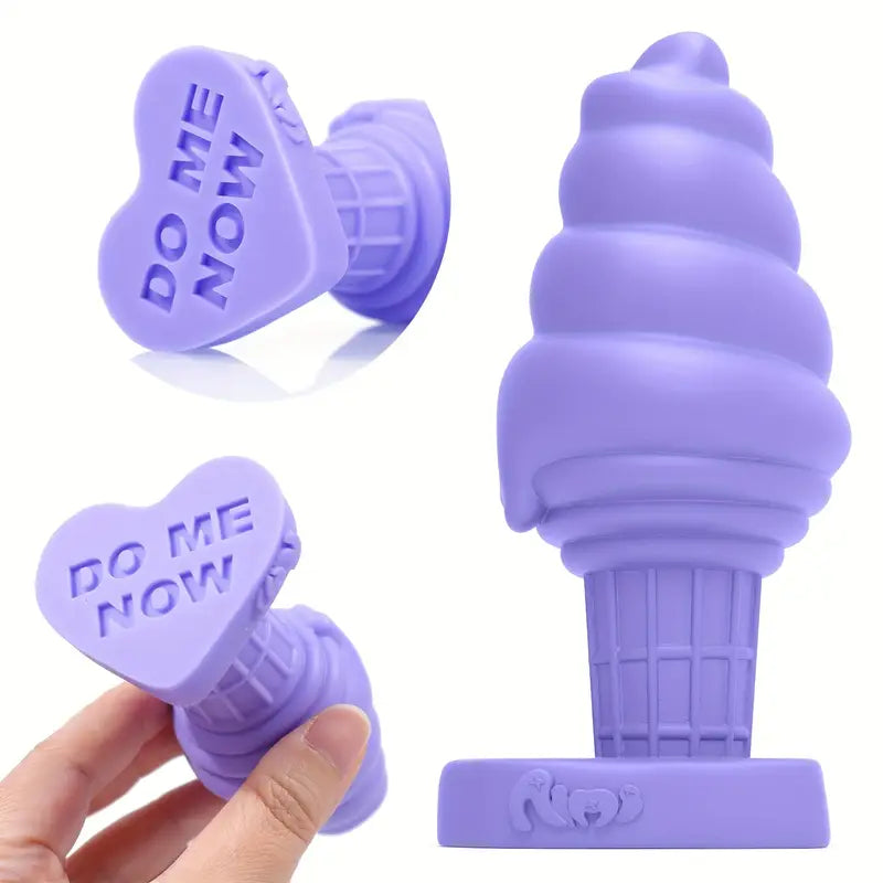 Ice Cream Silicone Butt Plug Soft Anal Sex Toy For Love Masturbation Sex