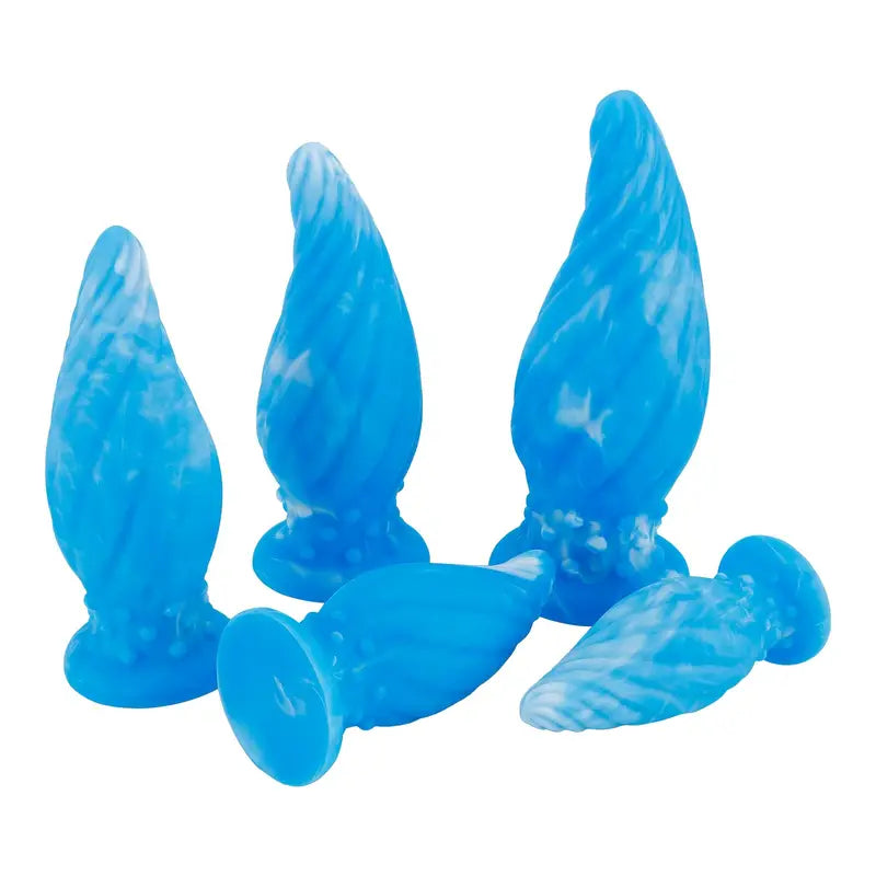 Liquid Silicone Anal Plug With Textured Stimulation Bumps For Secure Grip
