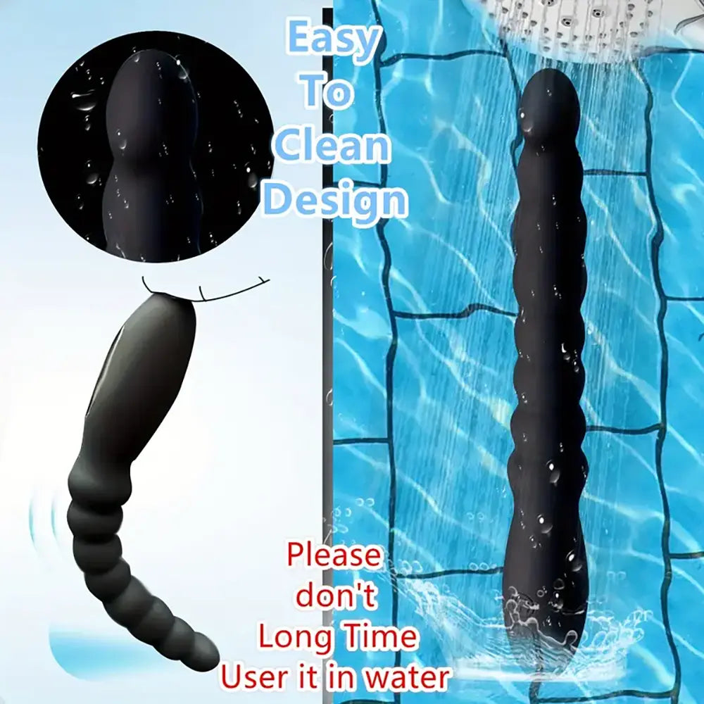 Rechargeable Ball Anal Plug With 10 Vibration Modes G Spot Vibrator