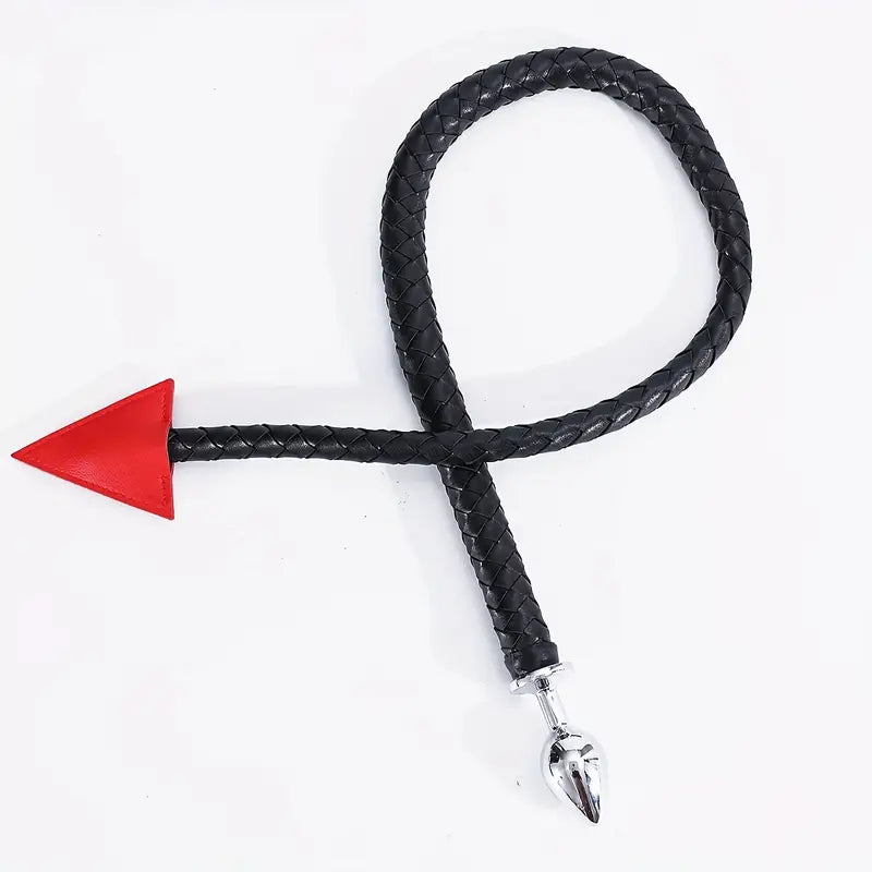 BDSM Whip Compilation Tail With Anal Plug Set Adult Sex Game Whip