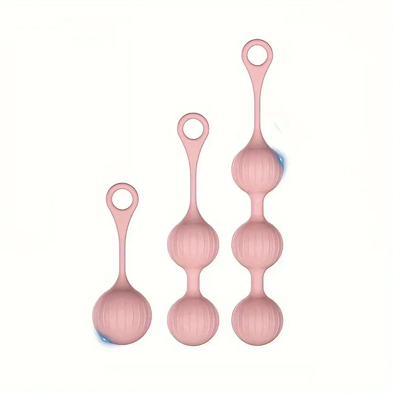 3-Piece Set Vibrating Spherical Toy For Anal Plug Stimulation Suitable Toy