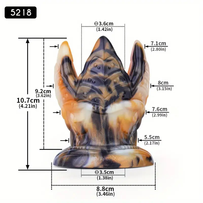 Soft Silicone Colorful Special-Shaped Hollow Peek Anal Plug For Games