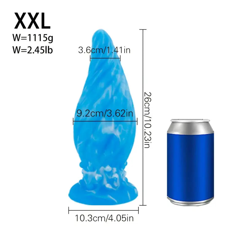 Liquid Silicone Anal Plug With Textured Stimulation Bumps For Secure Grip