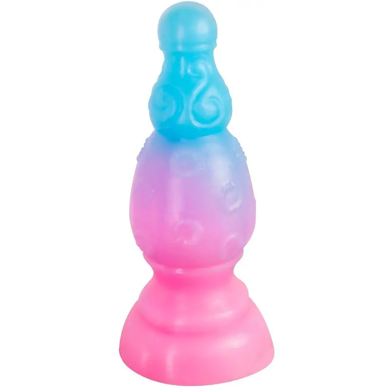 SM Shaped Luminous Anal Plug Silicone BDSM Sex Toy For Men Women