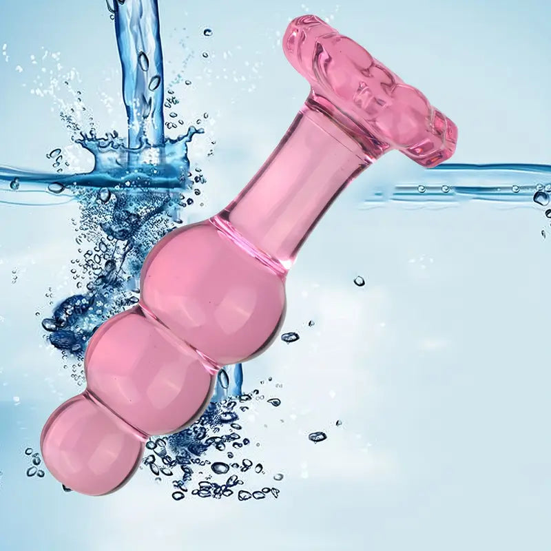 Glass Anal Plug Mini Crystal Ball Butt Sex Pleasure Wand Adult Sex Toy