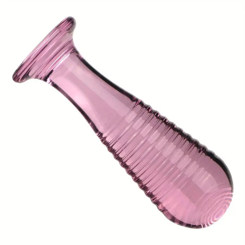 Glass Threaded Anal Plug Adult G-spot Pleasure Butt Plug Couple Toy