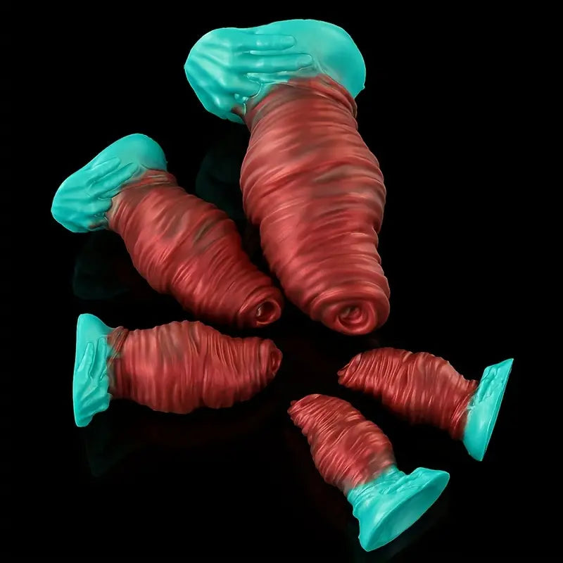 4.13in 5.31in 6.29in 8.46in Silicone Stimulating Anal Plug Dildo Massage Toy