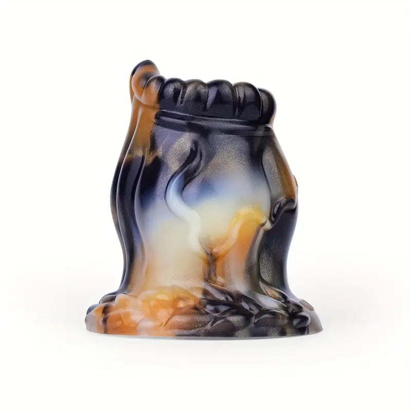 Soft Silicone Colorful Special-Shaped Hollow Peek Anal Plug For Games