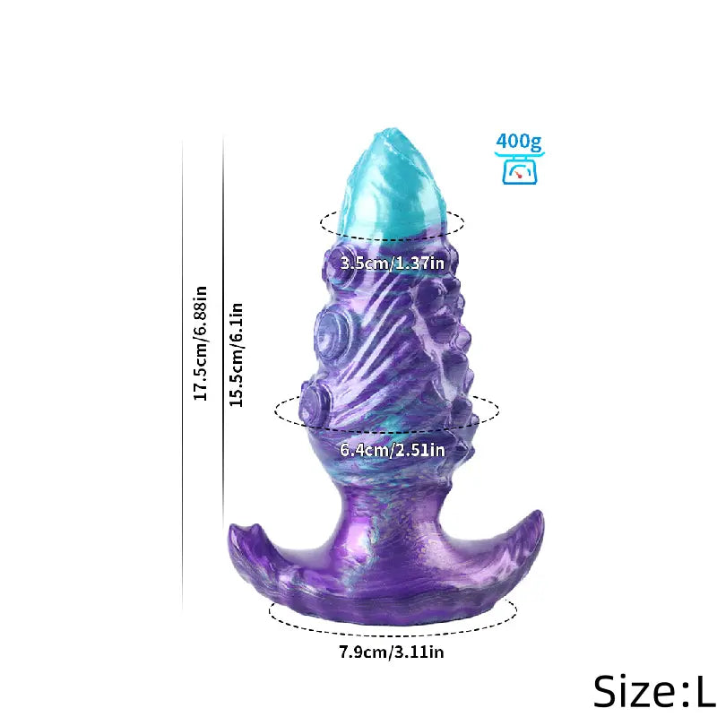 Large Wearable Silicone Realistic Giant Butt Plug Soft Anal Dildo