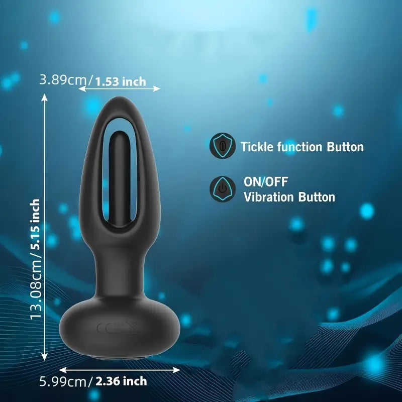 Tapping Modes Massager 10 Vibration Modes Silicone Adult Butt Plug